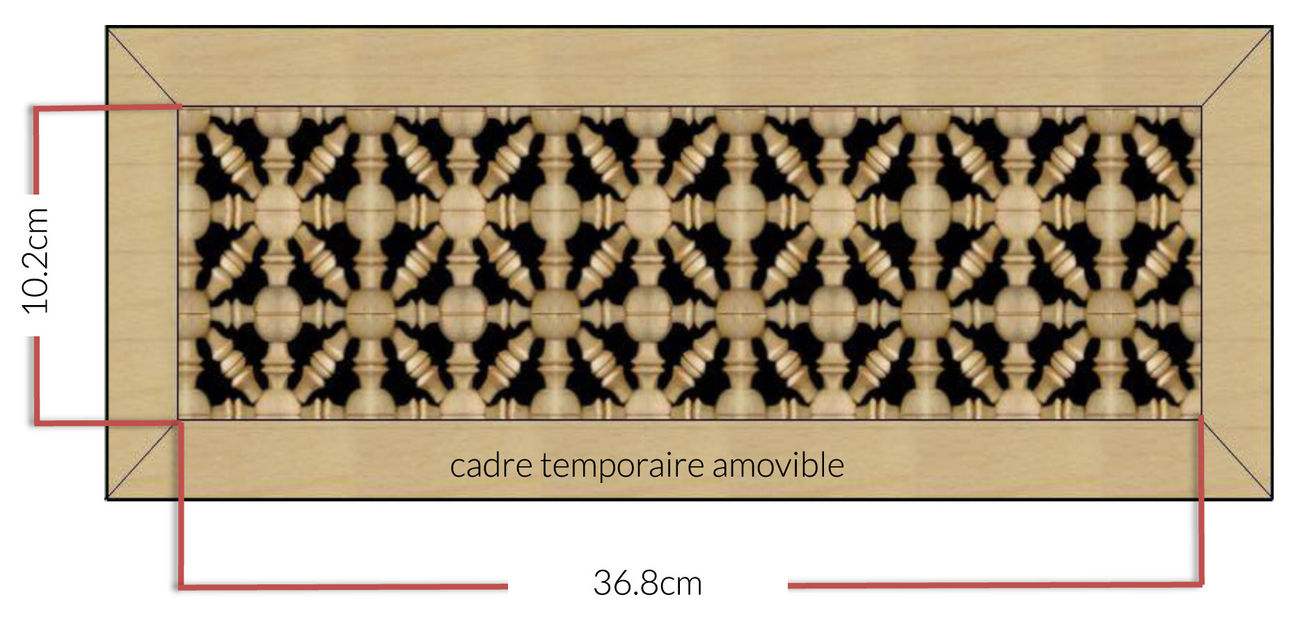 Mosaic House Moroccan tile Mosharabi M1 / F2 wood, mosharabi,  mashrabiah, mosharabia, mousharabieh, screen 