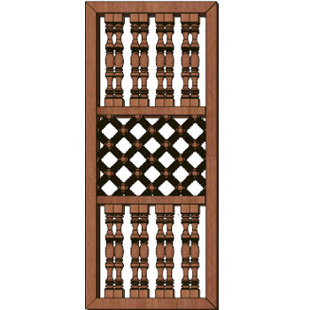 Mosaic House Moroccan tile CLWTR_LRD wood, mosharabi,  mashrabiah, mosharabia, mousharabieh, screen 