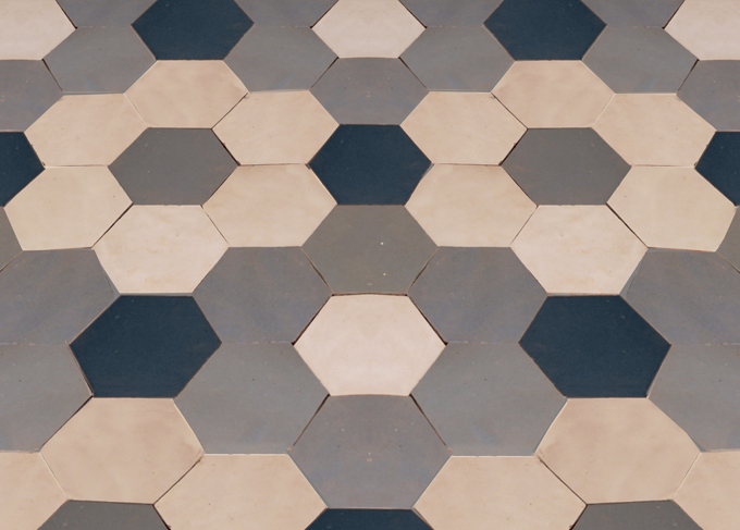 Mosaic House Moroccan tile SATA C solid zellige, mosaic, zellij, loose, size, glaze, simple, hexagonal