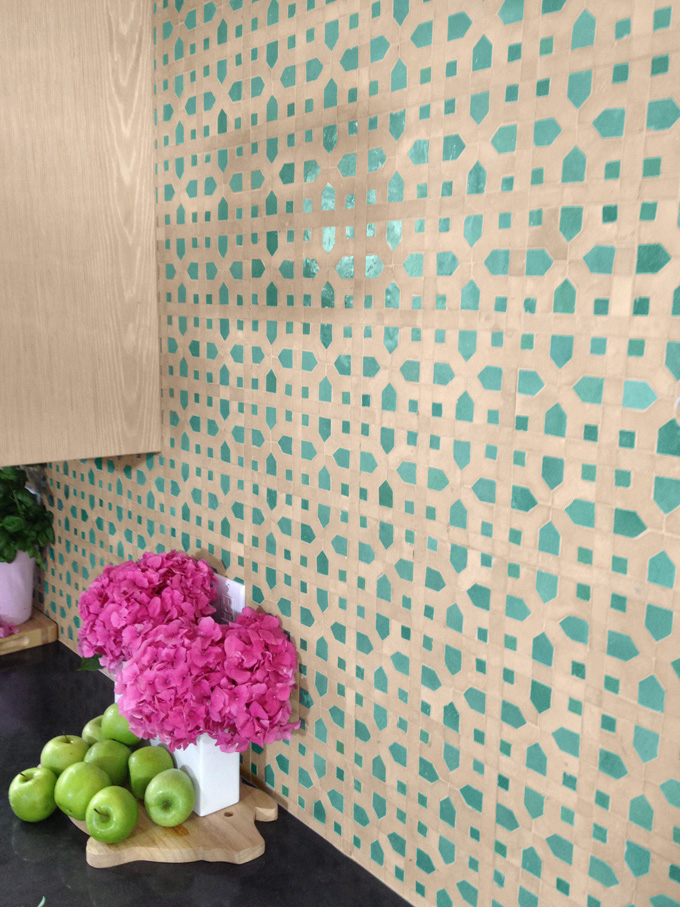 Mosaic House Moroccan tile Nejarine 12-14 Light Green Natural, Unglazed, Terracotta  zellige, mosaic, zellij, field, pattern, glaze 