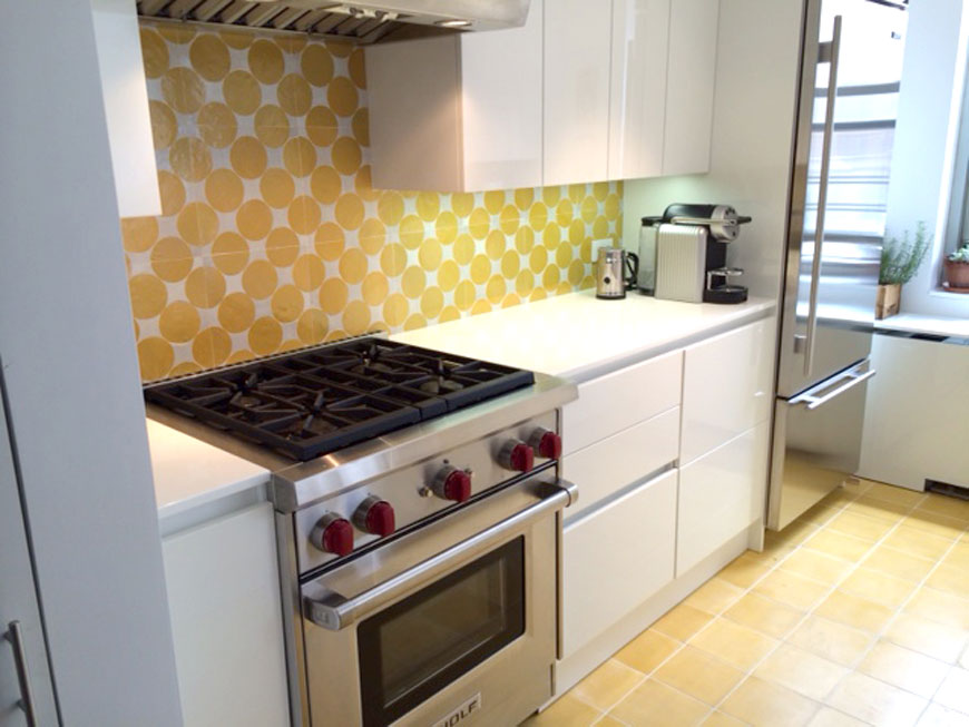 Mosaic House Moroccan tile Soho L 18-1 Yellow White  zellige, mosaic, zellij, field, pattern, glaze 