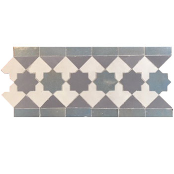 Mosaic House Moroccan tile Satar 23-13 Turquoise Light Turquoise  zellige, mosaic, zellij, field, pattern, glaze 