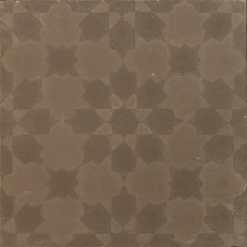 Mosaic House Moroccan tile Fassia C5-5a Chocolate, brown Chocolate, brown  cement, encaustic, field, pattern 