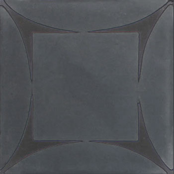 Mosaic House Moroccan tile Ramblas C4-4a Black Black  cement, encaustic, field, pattern 