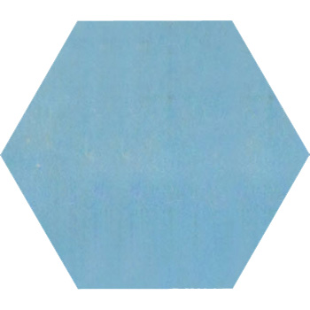 Mosaic House Moroccan tile C6 8x8 Hexagon Pacific Blue Pacific Blue  solid cement, encaustic, loose, size 