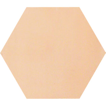 Mosaic House Moroccan tile C7 8x8 Hexagon Pale Orange Pale Orange  solid cement, encaustic, loose, size 
