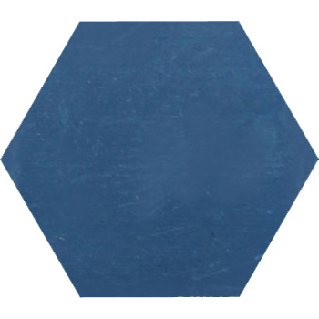 Mosaic House Moroccan tile C41 8x8 Hexagon Midnight Blue Midnight Blue  solid cement, encaustic, loose, size 