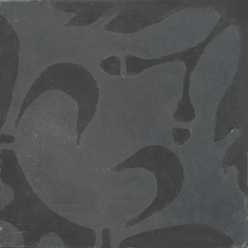 Mosaic House Moroccan tile Viola C4-4a Black Black  cement, encaustic, field, pattern 