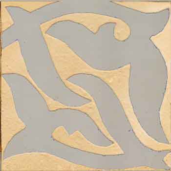 Mosaic House Moroccan tile Nicole 25 Chiseled Light Gray  chiseled field 