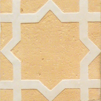 Mosaic House Moroccan tile CH-Tanger 1 White  chiseled field 