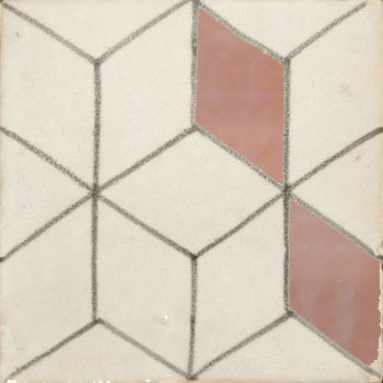 Mosaic House Moroccan tile HPC_Cubes 19051P  solid hand painted 