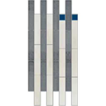 Mosaic House Moroccan tile HV_Upper Field B 1-27-15 White Dark Gray Cobalt Blue  zellige, mosaic, zellij, field, pattern, glaze 