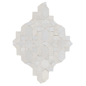 Mosaic House Moroccan tile Dazzle 1 White  solid zellige, mosaic, zellij, field, pattern, glaze 