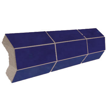 Mosaic House Moroccan tile Mosaic Corner Bullnose C115 15  solid zellige, mosaic, zellij, bullnose, trim, glaze 