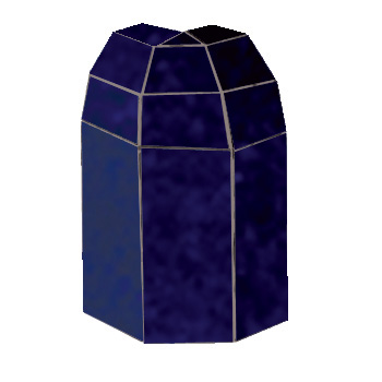 Mosaic House Moroccan tile Mosaic Corner Bridge 3 Midnight Blue  solid zellige, mosaic, zellij, bullnose, trim, glaze 