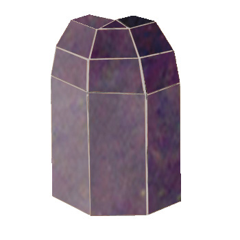 Mosaic House Moroccan tile Mosaic Corner Bridge 9 Purple  solid zellige, mosaic, zellij, bullnose, trim, glaze 