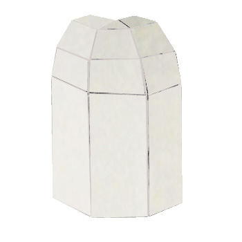 Mosaic House Moroccan tile Custom Corner Bridge 26 Polar White  solid zellige, mosaic, zellij, bullnose, trim, glaze 
