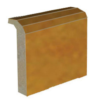 Mosaic House Moroccan tile Mosaic Flat Bullnose MJD 8 Ochre  solid zellige, mosaic, zellij, bullnose, trim, glaze 