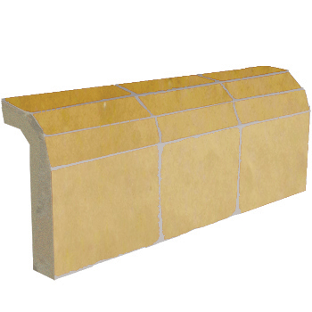 Mosaic House Moroccan tile Mosaic Flat Bullnose 14 Natural, Unglazed, Terracotta  solid zellige, mosaic, zellij, bullnose, trim, glaze 