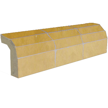 Mosaic House Moroccan tile Mosaic Flat Bullnose K 14 Natural, Unglazed, Terracotta  solid zellige, mosaic, zellij, bullnose, trim, glaze 