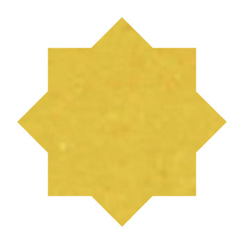 Mosaic House Moroccan tile Tanger Loose 18 Star Yellow  solid zellige, mosaic, zellij, loose, size, glaze 