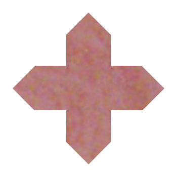 Mosaic House Moroccan tile Tanger Loose 21 Cross Pink  solid zellige, mosaic, zellij, loose, size, glaze 