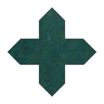 Mosaic House Moroccan tile Tanger Loose 24 Cross Sea Green  solid zellige, mosaic, zellij, loose, size, glaze 