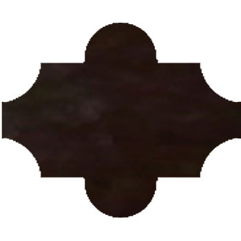 Mosaic House Moroccan tile Tribeca D 4x5 6 Black  solid zellige, mosaic, zellij, loose, size, glaze arabesques, classic 