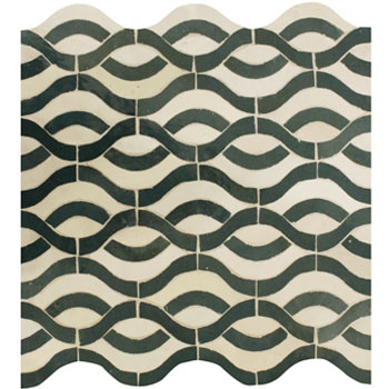 Mosaic House Moroccan tile Prato 1-24 White Sea Green  zellige, mosaic, zellij, field, pattern, glaze 
