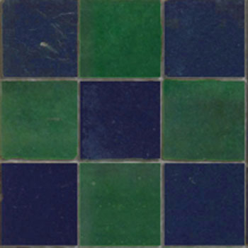 Mosaic House Moroccan tile Rceef Hippi SM 10-3 (60% 3) Green  solid zellige, mosaic, zellij, field, pattern, glaze, simple, classic, grid, squares 