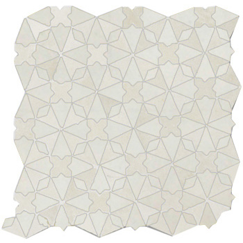Mosaic House Moroccan tile Trocadero M 1 White  solid zellige, mosaic, zellij, field, pattern, glaze 